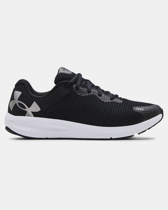 Under Armour UA Charged Pursuit 2 Big Logo Løbesko Herre Sort / Hvide | NFiZlYwh5ER