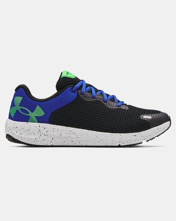 Under Armour UA Charged Pursuit 2 Big Logo Speckle Løbesko Herre Sort / Grå | sriqe4nEsAx