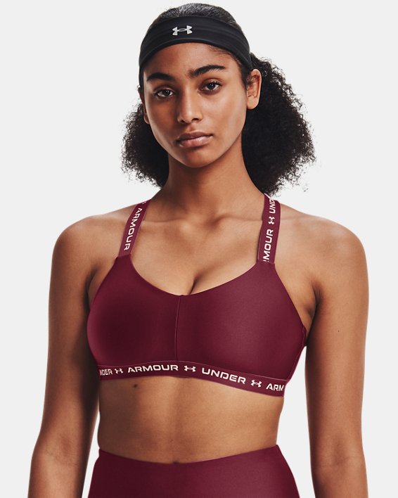 Under Armour UA Crossback Low Sports Bh Dame Rød / Lyserød | rodQ5UHqYYV
