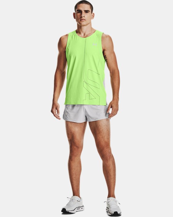 Under Armour UA Draft Run Shorts Herre Grå / Grøn | deQIxJtKhGM