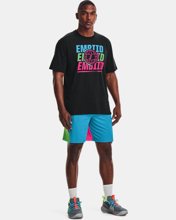 Under Armour UA Embiid 21 T-Shirt Løbetøj Herre Sort / Lyserød | 9u5b3mNvFWV