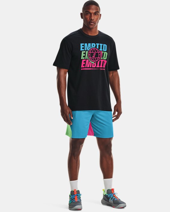 Under Armour UA Embiid Signature Shorts Herre Blå / Lyserød | BecKl7gcb2g