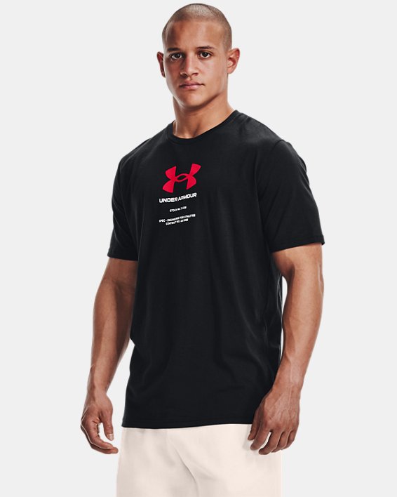 Under Armour UA Engineered T Skjorte Herre Sort / Rød | t3LEOGGlXJw