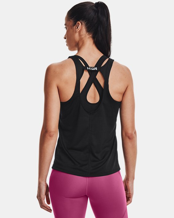 Under Armour UA Fly-By Tank Top Dame Sort | hNG1SBchxu2