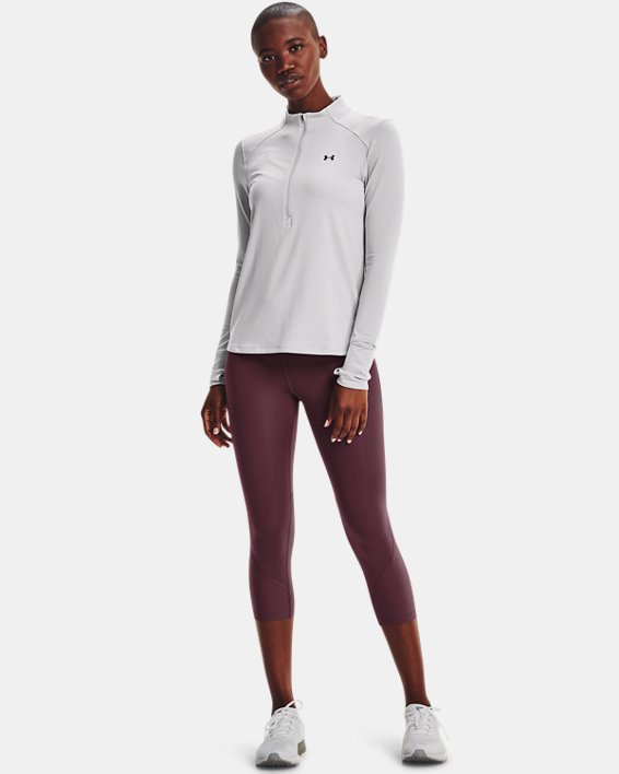 Under Armour UA Fly Fast 2.0 HeatGear® Crop Løbebukser Dame Grå Lilla | lQ8UPxZSv5V