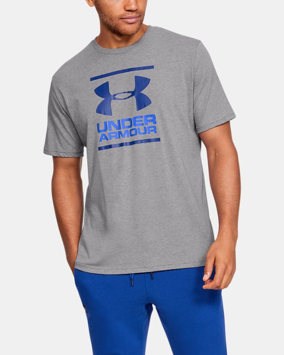Under Armour UA GL Foundation T-Shirt Løbetøj Herre Grå Blå | 8UIZujLtQoL
