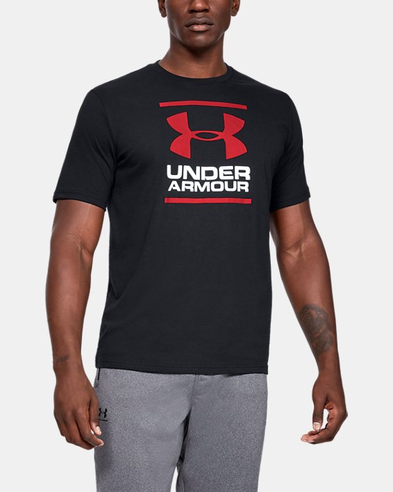 Under Armour UA GL Foundation T-Shirt Løbetøj Herre Sort / Hvide | KAx1yb7I3ee
