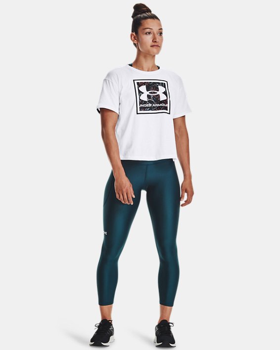 Under Armour UA Glow Graphic T-Shirt Løbetøj Dame Hvide | YciArsM519B