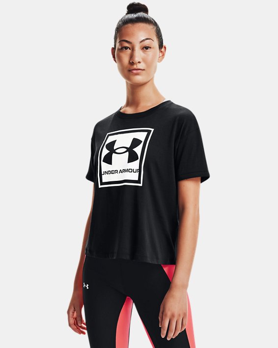 Under Armour UA Glow Graphic T-Shirt Løbetøj Dame Sort / Hvide | dqMEAAt6kqZ