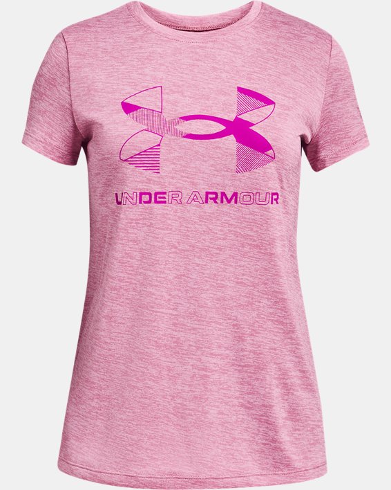 Under Armour UA Graphic Twist Big Logo Løbetøj Pige Lyserød / Lyserød | B8m5sqvFvQy