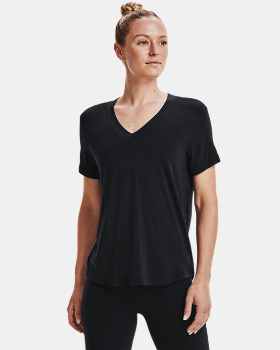 Under Armour UA Greatest (Tee) Ever V-Neck Løbetøj Dame Sort | NIWgyPgg765
