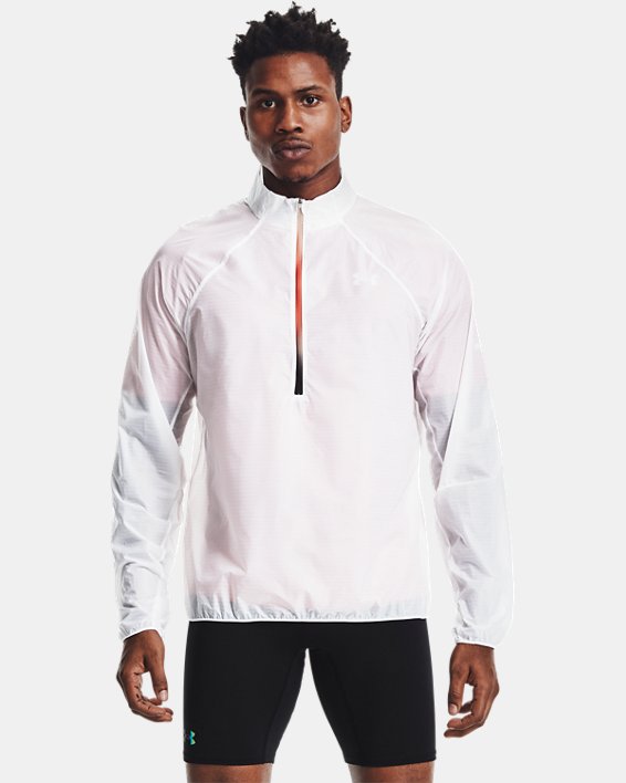 Under Armour UA Impasse Flight ½ Zip Jakke Herre Hvide / Grå | lYoStMMNzMV