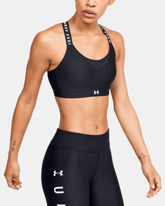 Under Armour UA Infinity High Sports Bh Dame Sort / Hvide | Jm5KsRLBVbD