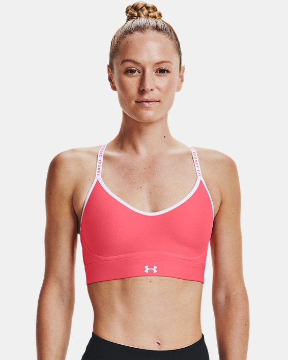 Under Armour UA Infinity Low Covered Sports Bh Dame Hvide | NE6OQNk3Inh
