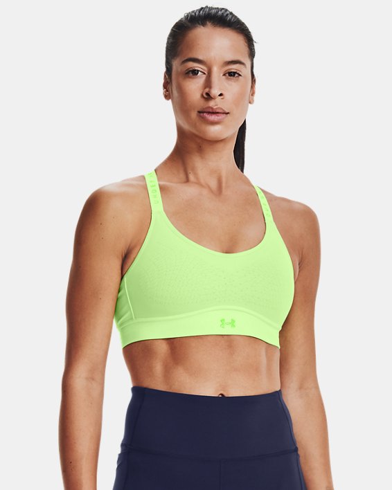 Under Armour UA Infinity Mid Sports Bh Dame Lysegrøn / Grøn | qxue9NcUmR5