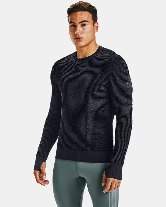 Under Armour UA IntelliKnit Phantom 2.0 Crew Løbetøj Herre Sort / Grå | KATtDHoQwcs
