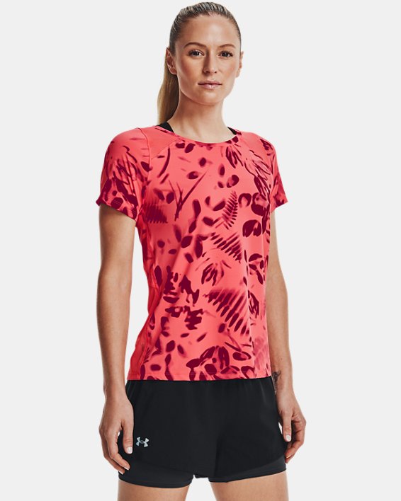 Under Armour UA Iso-Chill 200 Print Løbetøj Dame Rød | tPI4yJX38Yd
