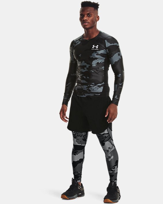 Under Armour UA Iso-Chill Compression Printed Løbetøj Herre Sort / Hvide | 7aqhB2No7RG