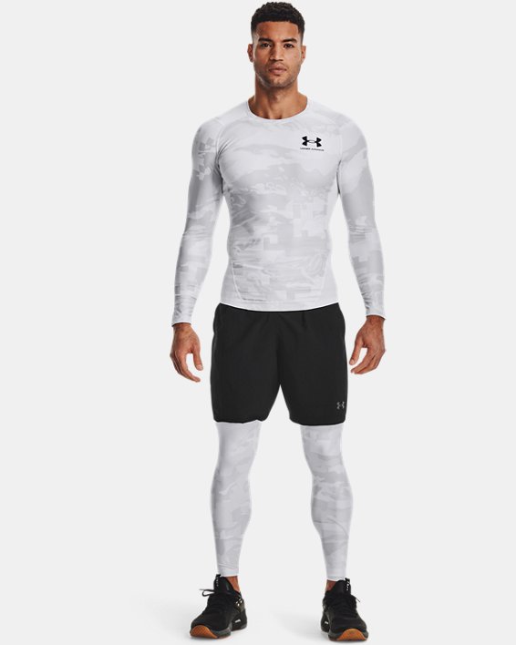 Under Armour UA Iso-Chill Compression Printed Løbetøj Herre Hvide / Sort | 8EBizwrGXqb