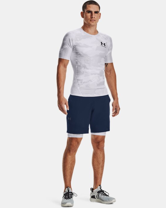 Under Armour UA Iso-Chill Compression Printed Løbetøj Herre Hvide / Sort | Pr12VND1h9q