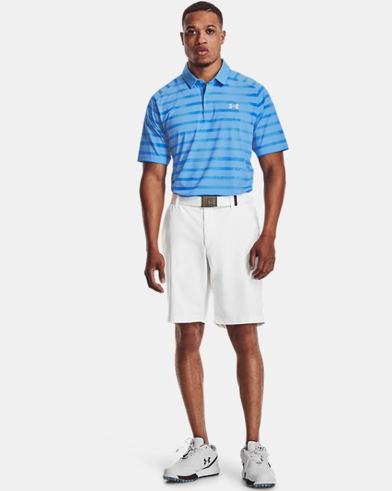 Under Armour UA Iso-Chill Floral Stripe Polo Shirt Herre Blå / Grå | jX6TckQpw2J