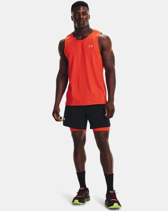Under Armour UA Iso-Chill Run Singlet Tank Top Herre Mørkeorange | K9J4qTUuAuK