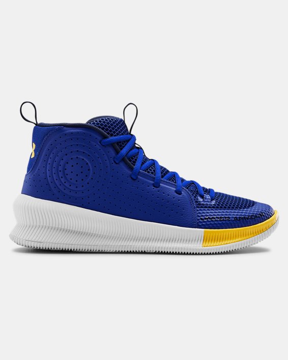 Under Armour UA Jet Basketball Sko Herre Kongeblå / Hvide | PT5yjUWql1l