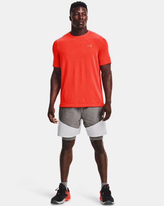 Under Armour UA Knit Woven Hybrid Shorts Herre Grå | YlR5WjfBMrv
