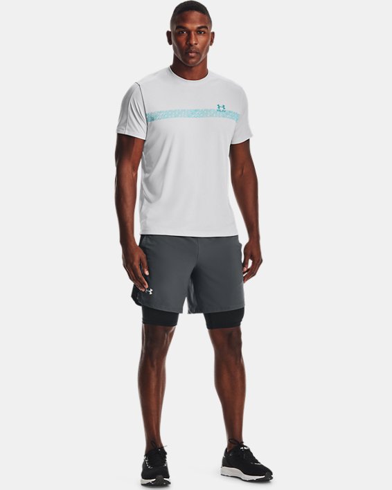 Under Armour UA Launch Run 2-in-1 Shorts Herre Grå / Sort | Y3XhK2jk8yy