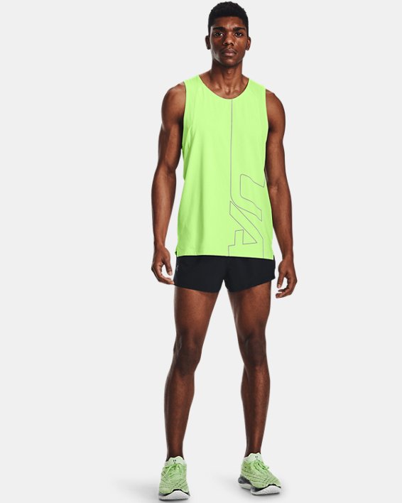 Under Armour UA Launch Run Split Shorts Herre Sort | fvaRzqWRPEd