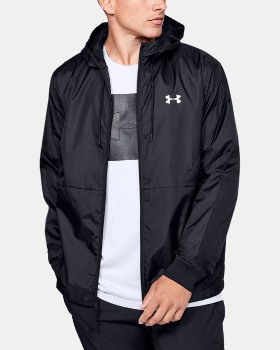 Under Armour UA Legacy Windbreaker Sweatshirt Herre Sort / Hvide | BQ6V6s89U7M