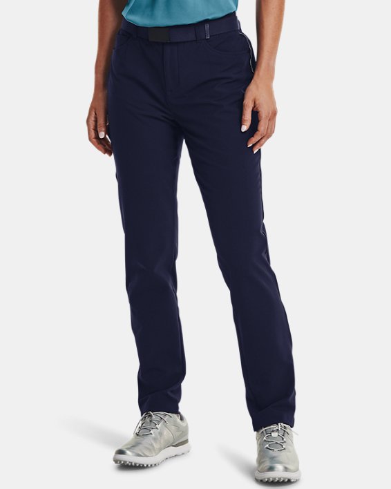 Under Armour UA Links ColdGear® Infrared 5-Pocket Bukser Dame Mørkeblå / Metal Sølv | YjuXu6lYLNR