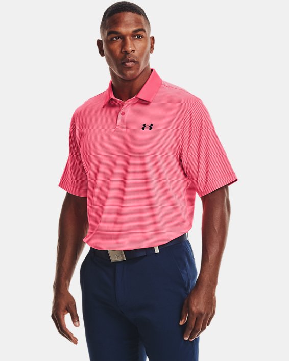 Under Armour UA Performance Stripe Løbetøj Herre Lyserød / Hvide | Hi9A9IN3bUY