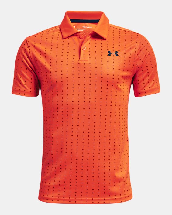 Under Armour UA Performance Tee Box Polo Shirt Drenge Rød | XFacDQ1539z