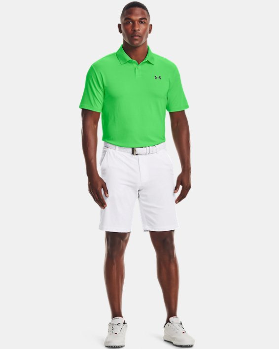 Under Armour UA Performance Textured Polo Shirt Herre Grøn / Grå | UU6v7pklOPv