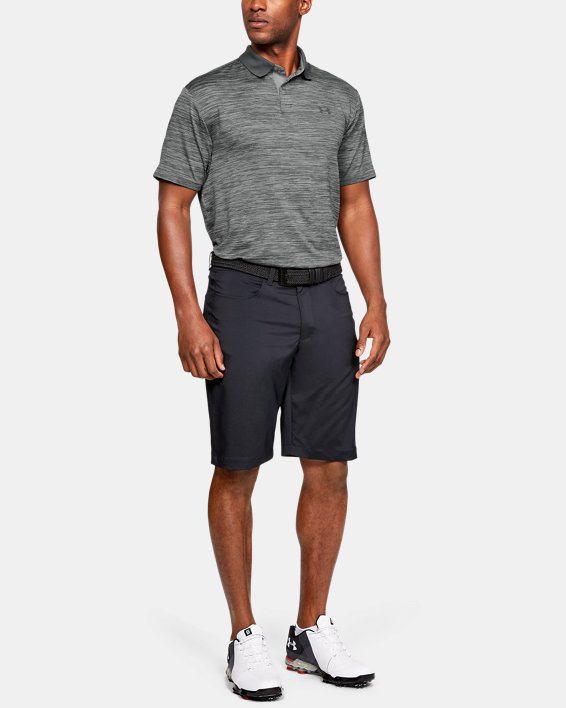 Under Armour UA Performance Textured Polo Shirt Herre Grå / Sort | eTY9oOr2qtN