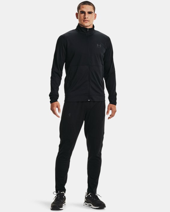 Under Armour UA Pique Track Sweatshirt Herre Sort | OtGxS2fljgr