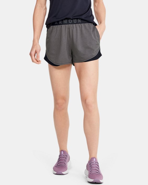 Under Armour UA Play Up 3.0 Shorts Dame Mørkegrå / Sort | JA7yrnvMWmY