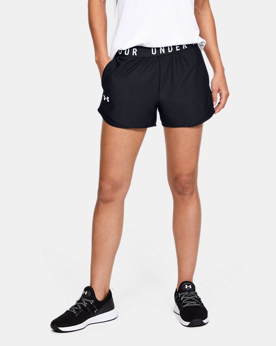 Under Armour UA Play Up 3.0 Shorts Dame Sort / Hvide | JWKFtlu7DTo