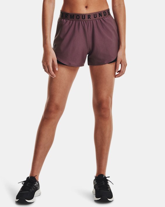 Under Armour UA Play Up 3.0 Shorts Dame Grå Lilla / Sort | M3sqKpz8nQZ