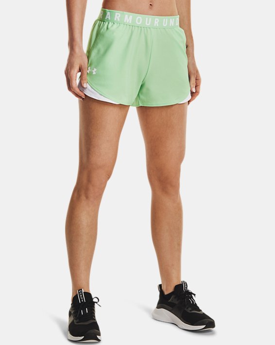 Under Armour UA Play Up 3.0 Shorts Dame Lyseturkis / Hvide | R3nmCnkkbOn