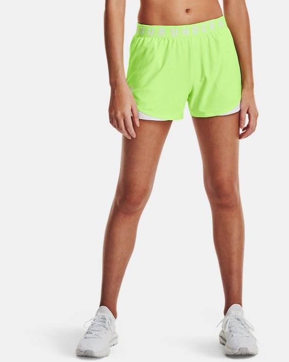 Under Armour UA Play Up 3.0 Shorts Dame Lysegrøn / Hvide | puD1DD2ISYE