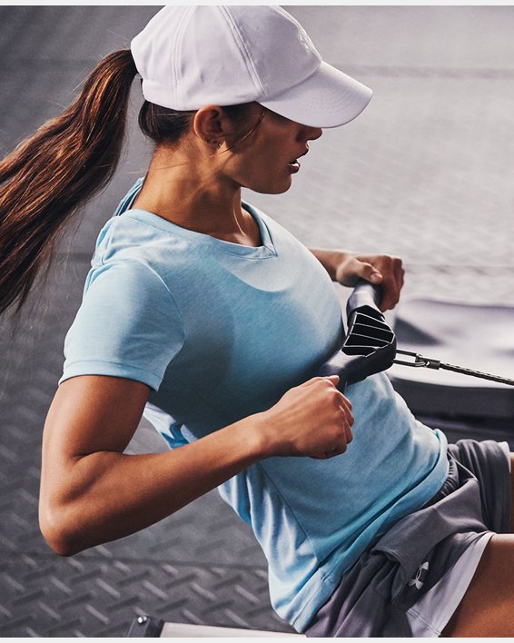 Under Armour UA Play Up Hat Dame Hvide | sA4UHVORmyh