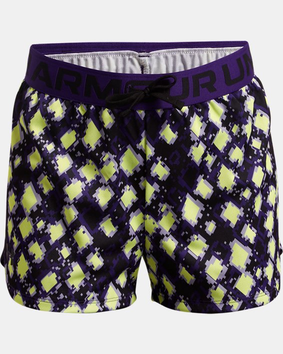 Under Armour UA Play Up Printed Shorts Pige Lilla / Sort | 9tubv1eKE9b