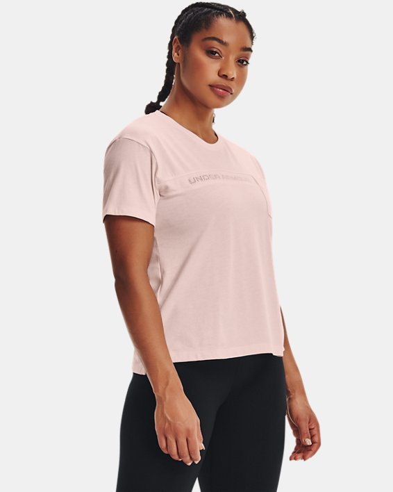 Under Armour UA Pocket Mesh Graphic Løbetøj Dame Lyserød / Sort | CKWGwjvXNUe