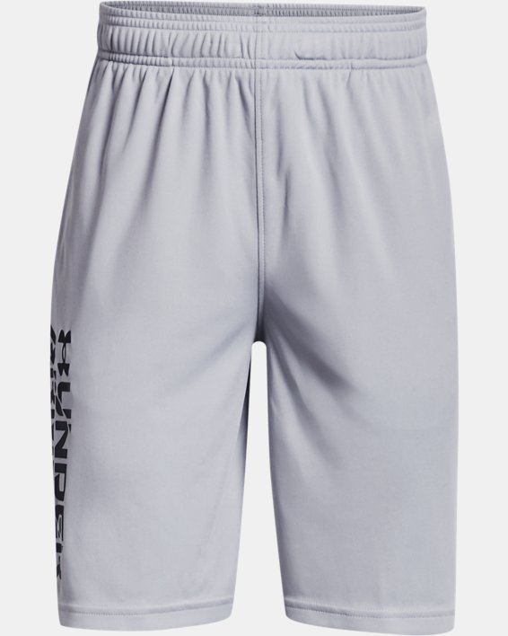 Under Armour UA Prototype 2.0 Wordmark Shorts Drenge Grå / Sort | Z6xTcvEnlI1