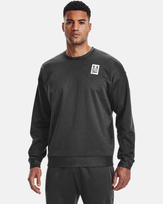 Under Armour UA RECOVER™ Crew Sweatshirt Herre Sort / Hvide | SgQmGz8WzMg