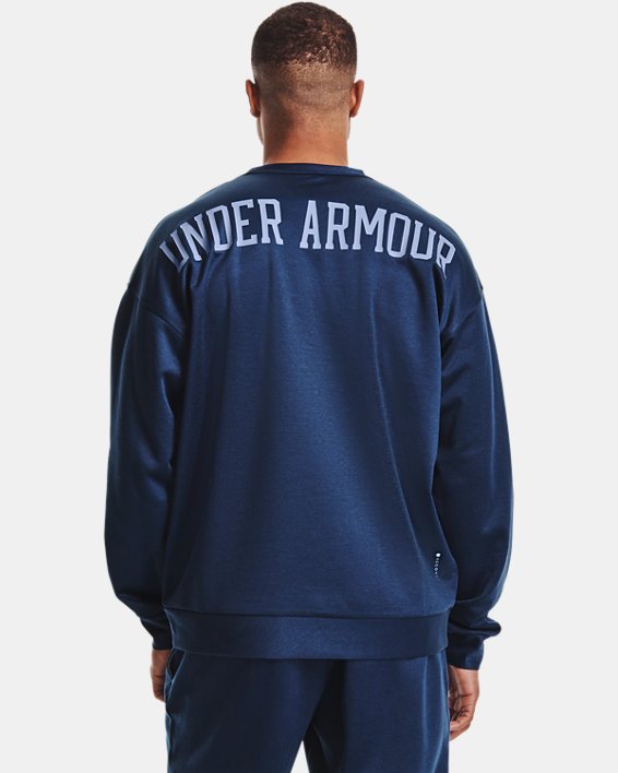 Under Armour UA RECOVER™ Crew Sweatshirt Herre Blå | ecmyOeG76Xs