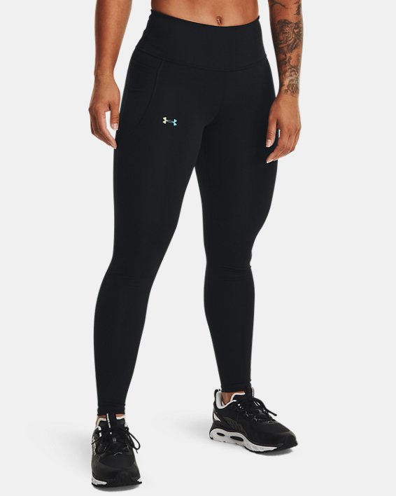 Under Armour UA RUSH™ ColdGear® No-Slip Waistband Full-Length Leggings Dame Sort | uYHykjD9llN