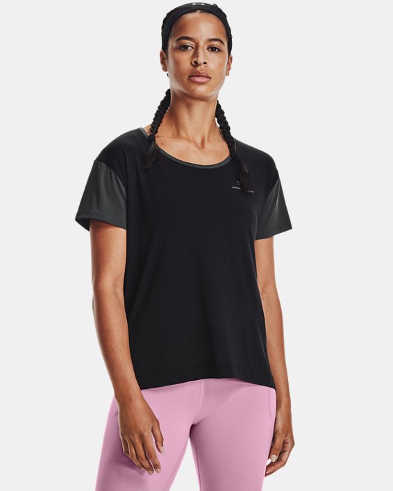 Under Armour UA RUSH™ Energy Colorblock Løbetøj Dame Sort / Grå | avxYRvdz3hN
